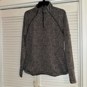 Avia Women's Black and white Quarter-Zip Sweatshirt